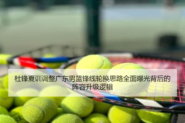 杜锋夏训调整广东男篮锋线轮换思路全面曝光背后的阵容升级逻辑